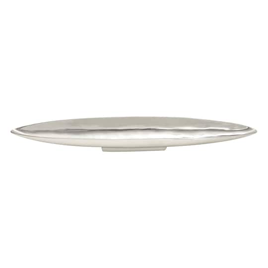 36" Silver Aluminum Modern Boat Tray